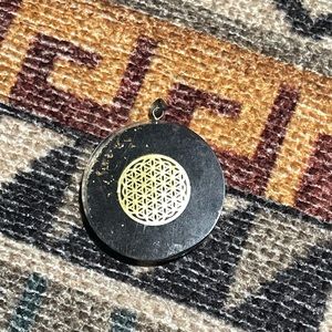 Flower of life shungite pendant (protection against EMF)